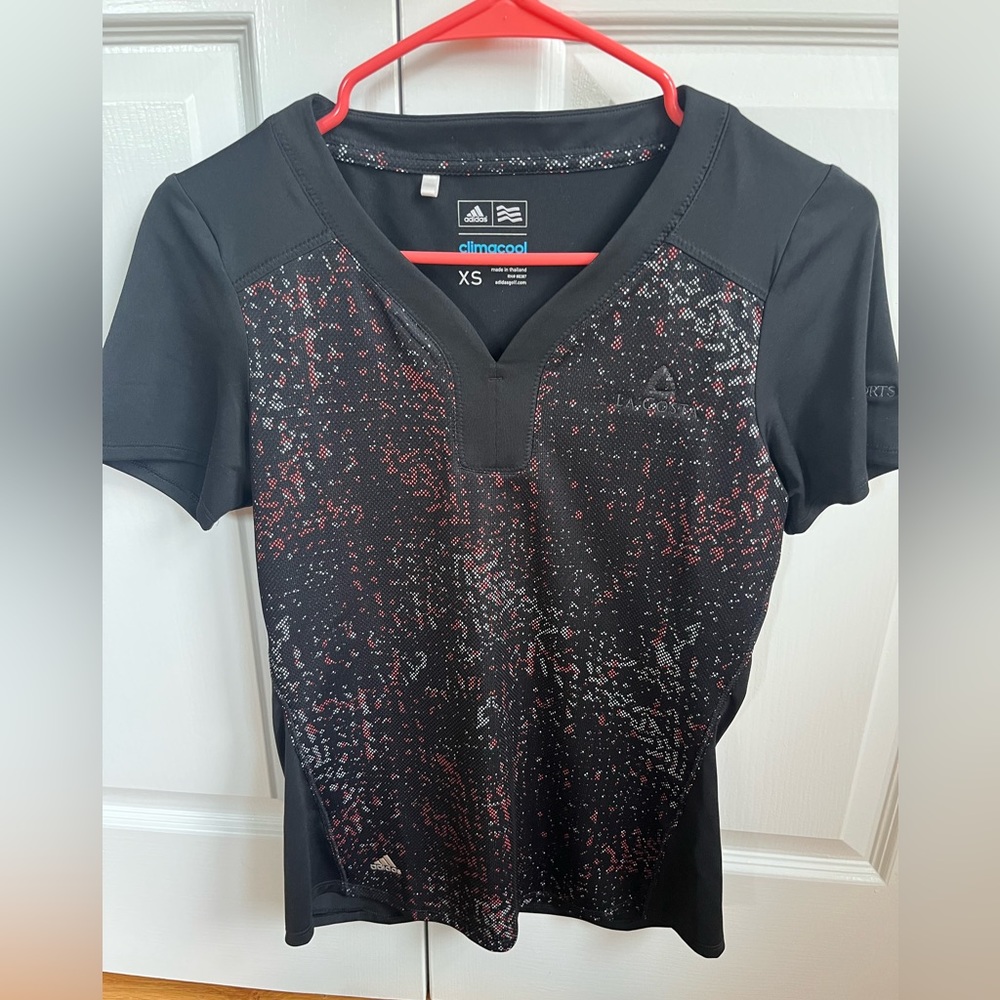 Adidas golf outfit.  XS black/red